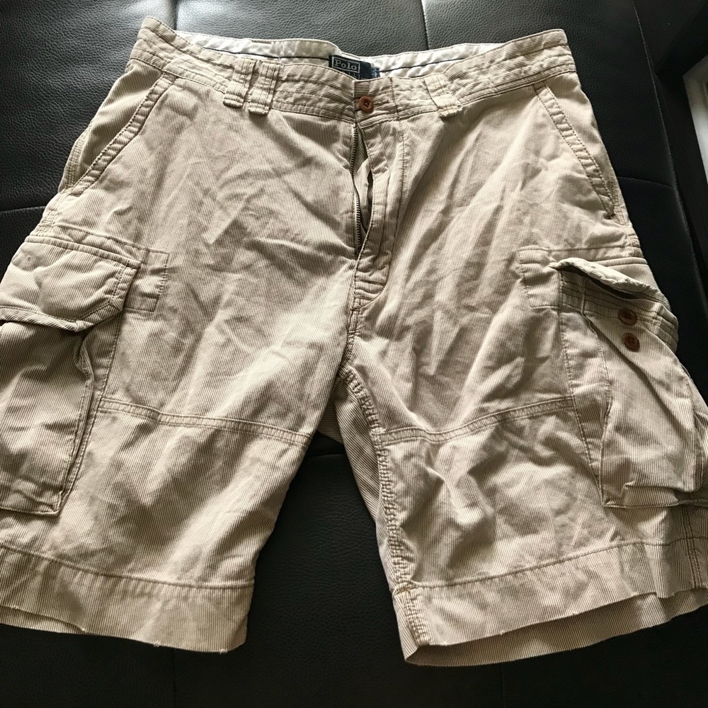 Brown & beige cargo shorts size 36